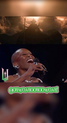 Defying gravity live - Oscars #arianagrande #wickedmusical #cynthiaerivo #wicked #oscars #shocking