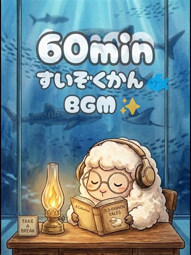 作業やリラックスタイムのお供に🐑 ピアノが響く水族館の、60分の癒し空間です🐟 心地よいと感じたら保存して使ってくださいね✨ 感想や🥰のコメントも大歓迎です！ ポイ活用・睡眠用・作業用の癒しBGMを投稿しています🐏 💡【好きな動画をおすすめ表示にする裏技】 ① 右下の矢印マークから動画のリンクをコピー ② SafariなどブラウザのURLのところにリンクを貼り付ける ③ そのリンクから動画を開いたらおすすめ表示される → そのまま放置🐏💤 （※メーターが止まったら、再度リンクから開き直すとスムーズです！） Credits: Timer source: Timely Timer (YouTube) 音楽：にゃるぱかBGM工房【星空の中で】 #癒し動画 #作業用BGM #睡眠BGM #放置動画 #tiktoklite