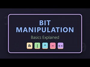 Bit Manipulation Basics: AND, OR, XOR, NOT & Shift Operators Explained