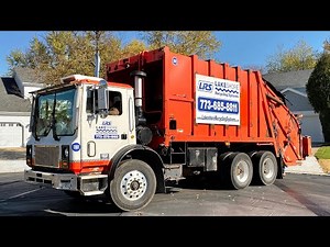 Lakeshore Recycling Systems 1181: Mack MR Leach 2RII Rear Loader Garbage Truck