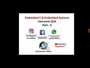 Embedded C | Interview QA - 3 | Pointers