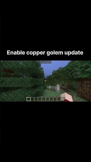 How to enable copper golem update in minecraft mobile
