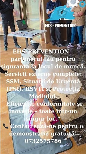 EHS PREVENTION – servicii în domeniile: SSM, SU, ISCIR (RSVTI) #protectiamuncii #ssm #su #iscir