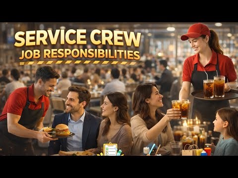 Service Crew Job Responsibilities | Complete Duties & Career Guide | Service Crew Job Interview