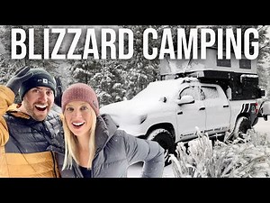 Braving a BLIZZARD - Truck Camping Alone in a Massive Snow Storm