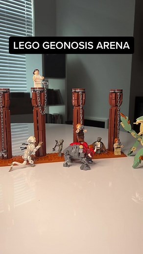 Construcción de la Arena Geonosis en LEGO