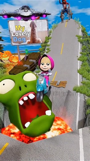 Strange and Weird Halloween Cars vs Cursed Zombie in BeamNG.drive Ufo fight mostar