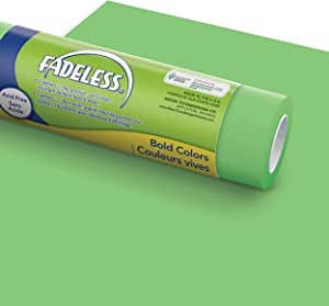 Fadeless Bulletin Board Paper, Fade-Resistant Paper for Classroom Decor, 48” x 12’, Nile Green, 1 Roll