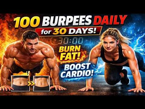 What Happens When You Do 100 Burpees Daily for 30 Days – Burn Fat & Boost Cardio Fast