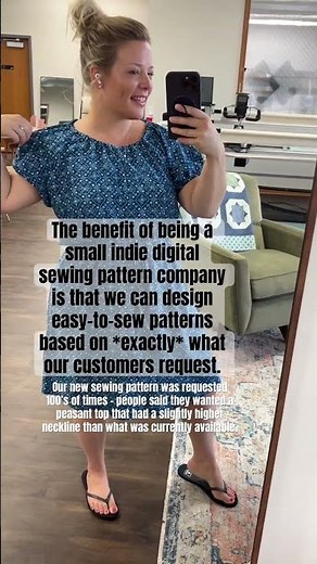 NEW PATTERN from Love Notions: The TIMBRE Peasant Top and Dress 🧵👗✨ #sewing pattern #sewingproject