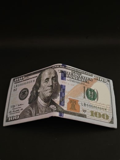 PU Leather 100 Dollar Bill Wallet, Novelty Money Bag - Etsy