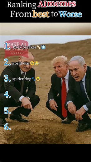 Ranking AI memes from best to worst 🙆 try not to laugh😁#funny