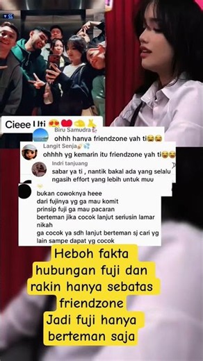Heboh fakta hubungan fuji dan rakin hanya sebatas friendzone