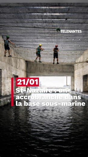 Télénantes on Instagram: "Un parc de loisirs intérieur mêlant accrobranche et via ferrata dans la base sous-marine de Saint-Nazaire. C’est l’idée originale porté par 3 entrepreneurs nazairiens. Les travaux ont d’ores et déjà débuté et l’ouverture est prévue pour le printemps. On vous emmène à la découverte du projet avec ses initiateurs."