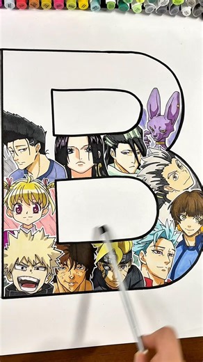 Anime Characters Whose Names Start With “B”✨ #shorts #viral #anime #spyxfamily #animeart #drawing