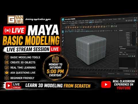 Learn Autodesk Maya in LIVE Classes – Real Time 3D Learning Experience!