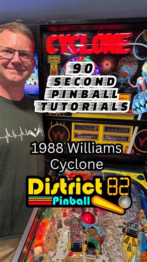 90 Second Gameplay Tutorial for 1988 Williams Cyclone Pinball Machine! If you’re liking these tutorials please share them! This was recorded in October 2025 at a friends home and this game is currently not at District 82. Here is our current full game list: https://district82.com/game-list/ 𝐃𝐢𝐬𝐭𝐫𝐢𝐜𝐭 𝟖𝟐 𝐏𝐢𝐧𝐛𝐚𝐥𝐥 𝐀𝐫𝐜𝐚𝐝𝐞 𝐡𝐚𝐬 𝐨𝐯𝐞𝐫 𝟏𝟎𝟎 𝐏𝐢𝐧𝐛𝐚𝐥𝐥 𝐌𝐚𝐜𝐡𝐢𝐧𝐞𝐬 𝐚𝐥𝐥 𝐬𝐞𝐭 𝐨𝐧 𝐅𝐫𝐞𝐞 𝐏𝐥𝐚𝐲! Pay one low admission price and play as much as you want for an h