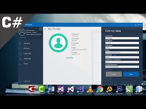 Login Cap 6/ Editar Perfil de Usuario, Contraseña, Validaciones-C#, Sql, POO, Capas- N. Intermedio