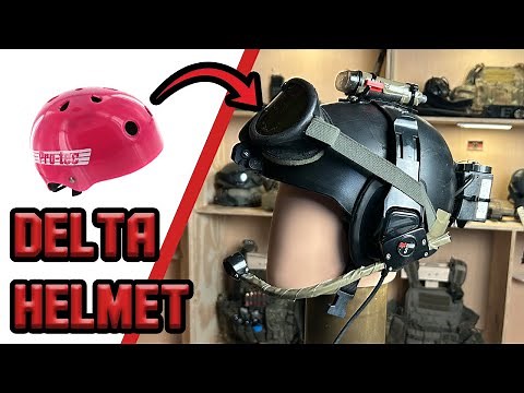 Building a Delta Force Helmet || Part 2 || Custom Black Hawk Down Pro Tec 1st SFOD-D Helmet