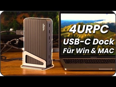 Über USB-C ein Laptop mit 3 Monitoren verbinden & Anschlüsse erweitern | 4URPC Dockingstation