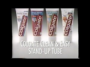 1993 - Colgate Toothpaste - New Clean & Easy Stand-Up Tube Commercial