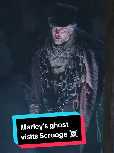 Marley's Ghost Haunts Scrooge in A Christmas Carol