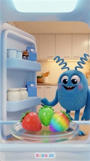 🌈 Blue & Green Rainbow Treat! Eat and See Colors Change! ✨ #Learning #Kids