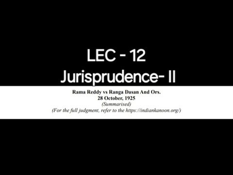 Perpetual Minor Explained | Jurisprudence 2 | DU LLB | Law Lecture Rama Reddy vs Ranga Dasan And Ors