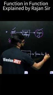 Class 11 Functions Explained Quickly ⚡ By Rajan Sir | Informal Education with Pranav #classnotes