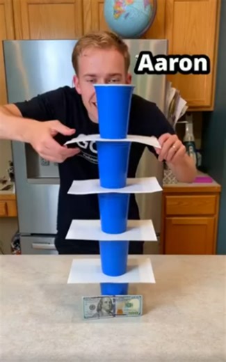 Stack all the cups to win $100 | Who will take the trophy?