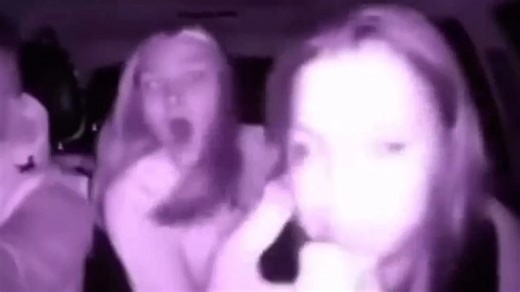 Watch moment drunk female taxi passenger yanks driver’s wheel sparking crash