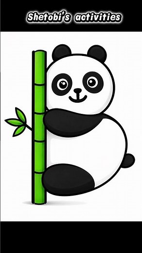 How to draw a easy panda 🐼 step by step tuitorial...