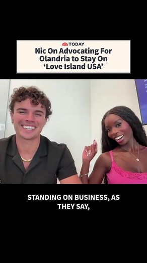 #Nic was standing 👏 on 👏 business👏 when it came to advocating for #Olandria to remain in the villa. #LoveIslandUSA #Nicolandria