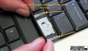 Individual laptop key repair guide - how to install a keyboard key