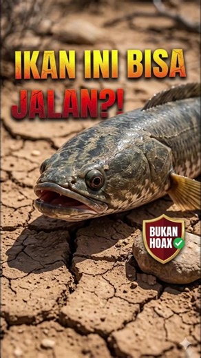 ikan yang biasa kamu makan itu ternyata bisa JALAN DI DARAT?! Ikan Gabus (Channa striata) punya organ labyrinth — semacam paru-paru primitif — yang bikin dia bisa menghirup oksigen langsung dari udara. Kalau kolamnya kering? Dia nggak mati. Dia JALAN mencari air baru. Bisa sampai ratusan meter! Dan bisa bertahan hidup di luar air hingga 3 HARI! 🤯 Hewan Indonesia mana lagi yang punya kemampuan sekeren ini? Komen ya... #IkanGabus #WildlifeIndonesia #FaktaUnik #IkanGabus #WildlifeIndonesia