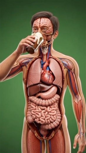 What Happens Inside Your Body When You Eat Ice Cream? 🍦 | 3D #shorts