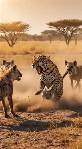 Jaguar vs Hyena Pack: The Most intense Jungle Showdown