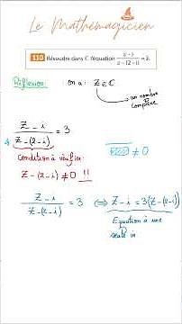 💥 Un seul complexe à trouver… mais attention au piège ! 🔍 | Équation complexe corrigée en 60s 🧠⚡