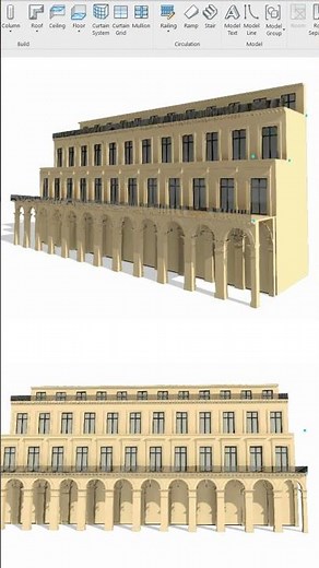 Parametric Building Family! created inside Revit without dynamo using nested and adaptive component