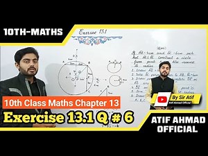 Exercise 13.1 question no 6 class 10 maths | ex 13.1 q no 6 | 10th class math ex 13.1 question no 6