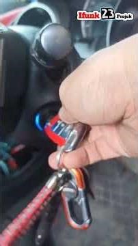 Pasang lampu ring kunci kontak dan custom switch power window