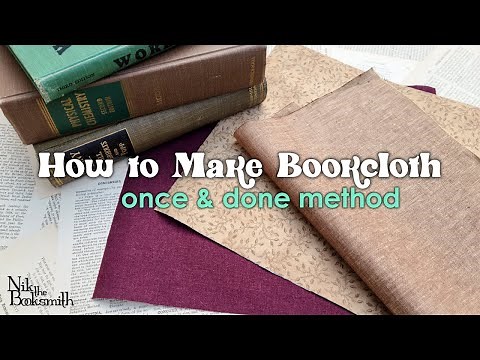 HOW TO MAKE BOOKCLOTH 📚 Once & Done Method