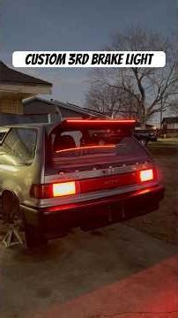 CUSTOM 3rd BRAKE LIGHT EF HATCH #hondacivic #civichatchback #brakelight