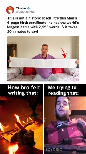 The world's longest name 😳