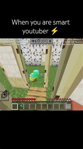 When you are smart youtuber ⚡ #minecraft #gaming #viral