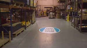 Accuform VPL913 LED Sign Projector, Caution Slippery Floor, Projector W/Lens