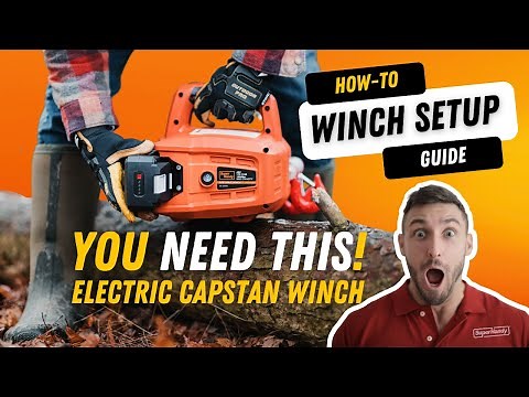 How to use a Capstan Winch! 4 Easy Steps!! w/ #SuperHandy Outdoor Tools