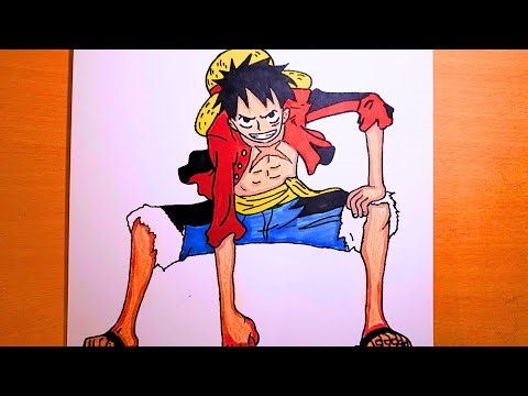 Luffy drawing full body #luffy #tutorial 