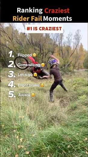 Ranking craziest riders fails moments 😱😱 #rider #fail #shorts #ranked
