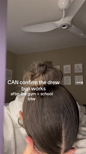 it’s a masterpiece #drewjackson #bun #hair #fyp | Drew Bun Tutorial